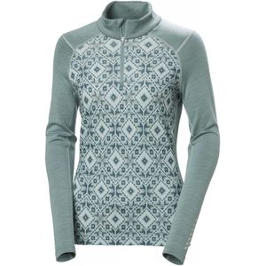Helly Hansen - LIFA Merino Midweight - Baselayer - Gra - 2-in-1 Graphic Half-zip