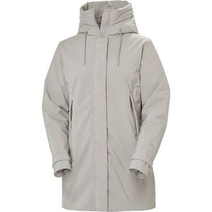 Victoria - Insulated Mid Rain Jacket - Dames - Lichtgrijs - Polyester