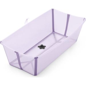 Stokke Flexi Bath X-Large, Lavender - Ruim opvouwbaar babybadje - Lichtgewicht en gemakkelijk op te bergen - Handig om thuis of op reis te gebruiken - Geschikt voor kinderen van 0-6 jaar