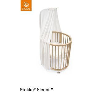 Stokke Sleepi Canopy V3, Wit - Creëer een gezellige, rustige omgeving voor je baby - Eenvoudig te monteren - Lichtgewicht stof - Compatibel met Sleepi Mini & Bed