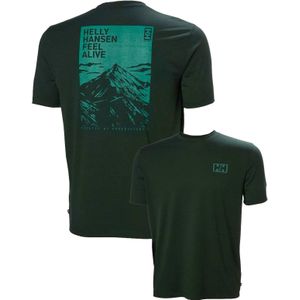 Helly-Hansen - Skog Graphic T-Shirt - Groen - Voor Heren