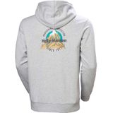 Helly-Hansen - Core Graphic Hoodie - Sweatshirt - Grijs - Katoen