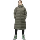 Norrona - Oslo Down750 Coat - Damesparka - Olive Night - Gerecycled Dons