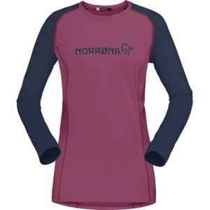 Norrona - Fjørå Equaliser Lightweight - T-shirt met Lange Mouwen - Roze