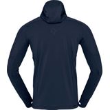 Norrona - Falketind Power Grid Hood - Fleecevest - Indigo Night Blue - Heren