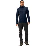 Norrona - Falketind Power Grid Hood - Fleecevest - Indigo Night Blue - Heren