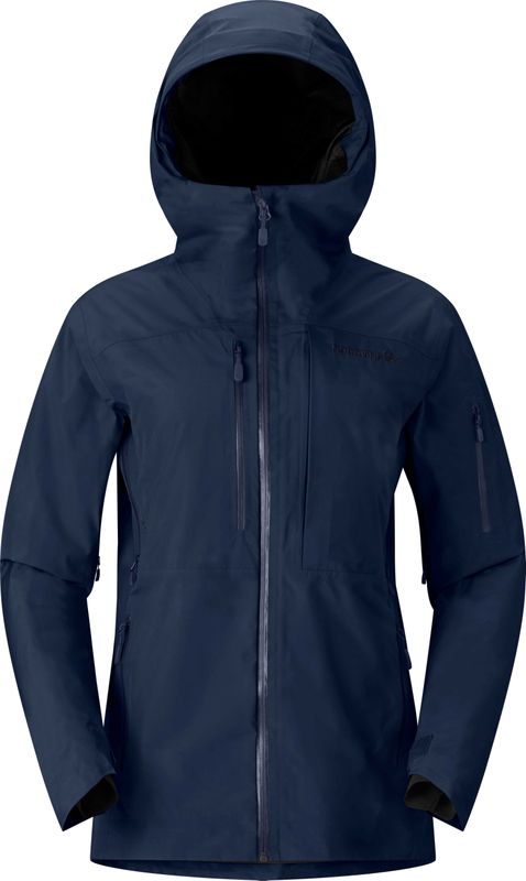 Norrona - Lofoten Gore-Tex Insulated Jacket - Dames Ski Jas - Marine Blauw