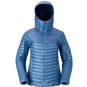 Norrona - Trollveggen Down800 Super Light Hood - Donsjas - Blauw