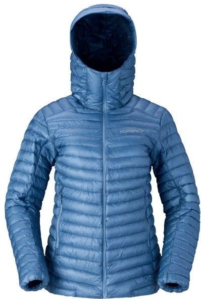 Norrona - Trollveggen Down800 Super Light Hood - Donsjas - Blauw