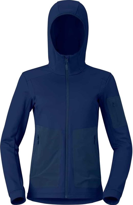 Norrona - Falketind Warm2 Stretch Hood - Fleecevest - Indigo Night