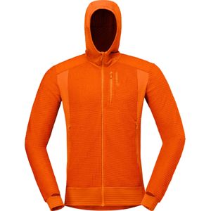Norrona - Falketind Alpha120 Zip Hood - Fleece - Oranje