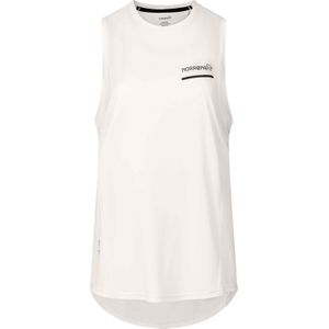 Norrona - Senja Equaliser Tank Top - Wit - Dames - Gerecycled Polyester