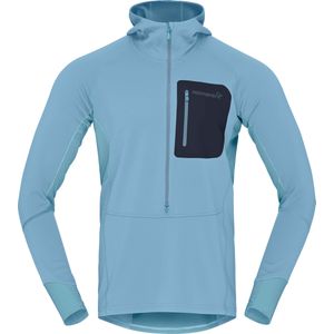 Norrona - Senja Warm1 Hood - Mid-layer - Blauw