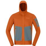 Norrona - Femund Warm2 Stretch Hood - Fleece - Gold Flame - Stretch Stof