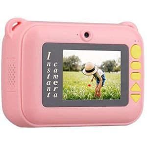 Digitale Camera Touchscreen Realistische Instant Kleurrijke Kids Selfie Camera Outdoor Kids LED Light (Roze)