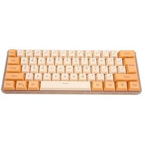 Mechanisch toetsenbord, desktop gaming toetsenbord contrastkleur Oranje Beige