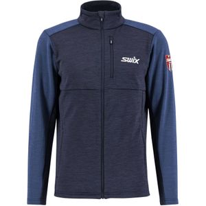 Swix - Infinity Midlayer Jacket - Heren Fleece - Marine Blauw