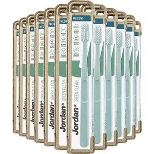 12x Jordan Tandenborstel Green Clean Medium
