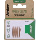 x12 Jordan Green Clean Tandenstokers Dun - 100 stuks