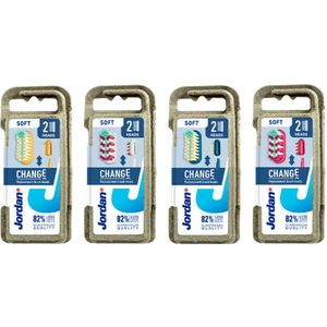 Jordan - Verander Tandenborstelvulling - Zacht - Geassorteerd - 2 st