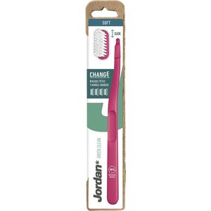 Jordan - Green Clean Change - Tandenborstel Soft - 4-pack - Gerecycled Plastic
