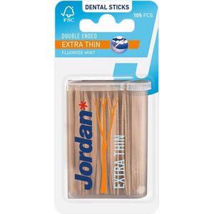 Jordan - Dental Sticks - Extra Dunne Tandenstokers - 105 Stokers