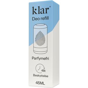 Klar Deo Refill Fragrance Free 50 ml