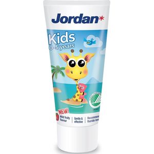 Jordan - Kids Tandpasta - 50 ml - Fluoride - Milde Fruitsmaak