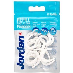 Jordan - Easy Clean Flosser - Tandzijdehouder - 20 Stuks - Reserveflosser