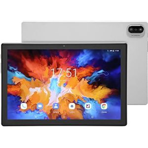 10,1-inch HD-tablet, 8 GB RAM 128 GB ROM Android-tablet, Octa Core Office-tablet, 8 MP + 20 MP Dubbele Camera, 1920 X 1200 IPS-scherm, 8800 MAh, Ondersteuning voor GPS, 5G WiFi (Wit)