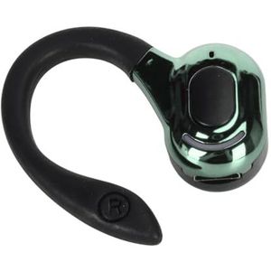 oortelefoon, Lichtgewicht IPX4 Waterdicht HiFi-stereogeluid -headset Eén Oor USB Oplaadbare Ruisonderdrukking voor Dagelijks Gebruik (Zwart en groen)