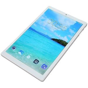 10,1 Inch Tablet-pc 6 GB RAM 128 GB ROM Multifunctionele Tablet-pc 100-240 V voor Studie voor Werk (Zilver)