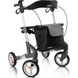 Rollator Topro Troja 5G (Zachte wielen  kg) Zilver Incl. Rugsteun