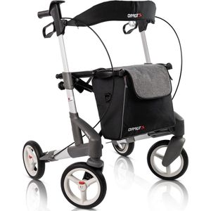 Rollator Topro Troja 5G (Zachte wielen  kg) Zilver Incl. Rugsteun