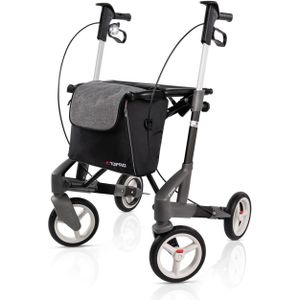 Rollator Topro Troja 5G (Zachte wielen | 7,8 kg) - Zwart - Maat S