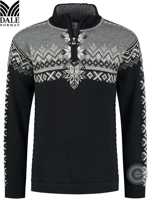 Dale of Norway - 93951 Anniversary M Sweater - Heren Pullover - Zwart