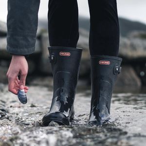 Viking - Hedda - Dameslaarzen - Zwart - 100% Waterdicht - Natuurlijk Rubber