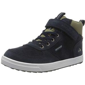 Viking Samuel Mid Wp Jr Sneakers, voor jongens, marineblauw/olijf, 30 EU, marineblauw/olijfgroen