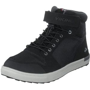 viking Jakob Mid Gore-tex Jr Sneakers voor kinderen, uniseks, Zwarte houtskool