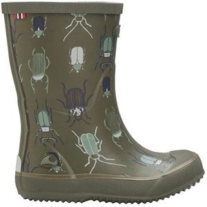 Viking Unisex Indie Print Rubberlaarzen voor kinderen, Khaki linnen, 34 EU