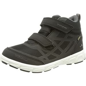 viking Veme Mid R GTX Uniseks wandelschoenen voor kinderen, Zwarte houtskool