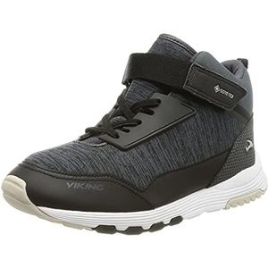 Viking Arendal Mid GTX Sneakers voor kinderen, uniseks, Black Charcoal., 21 EU