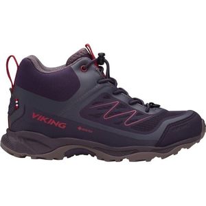 viking Tind Mid GTX, unisex wandelschoenen, middengrijs robijnrood, 35 EU, Mid Grey Ruby Red