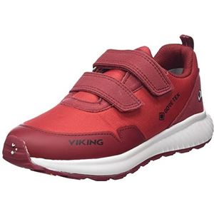 Viking Unisex Aery Track Low F GTX sneakers voor kinderen, Rood Donkerrood, 32 EU