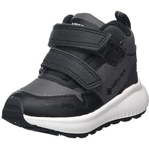 Viking Aery Track Mid F GTX Sneakers voor kinderen, uniseks, zwart, 21 EU