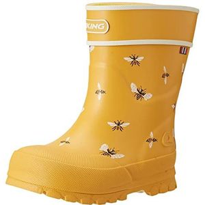 Viking Jongens Unisex Kinderen Alv Jolly Rain Boot, Geel/Wit, 21 EU