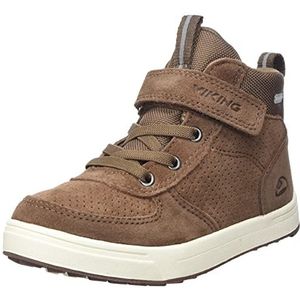 Viking Samuel Mid Wp Regenschoenen voor jongens, bruin, 18 EU, Bruin