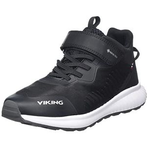 Viking Aery Tau Mid GTX regenschoenen, zwart, maat 45, zwart, 28 EU smal, zwart.