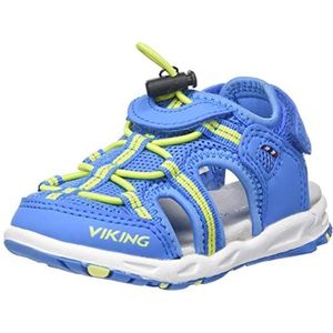 Viking Thrill uniseks-kind Sports sandal dichte sandalen,Blauw Licht Groen,26 EU