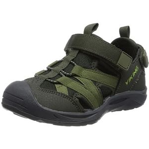 Viking Adventure Sandaal voor kinderen, uniseks, Hunting Green Khaki, 28 EU Weit